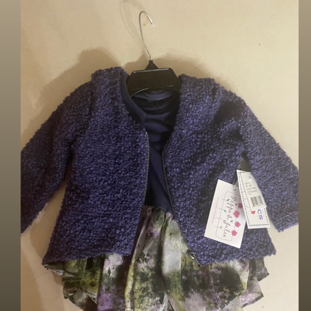 Two pcs dress & sweater set